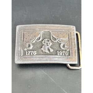 Vintage American Bicentennial George Washington Belt Buckle - Rare